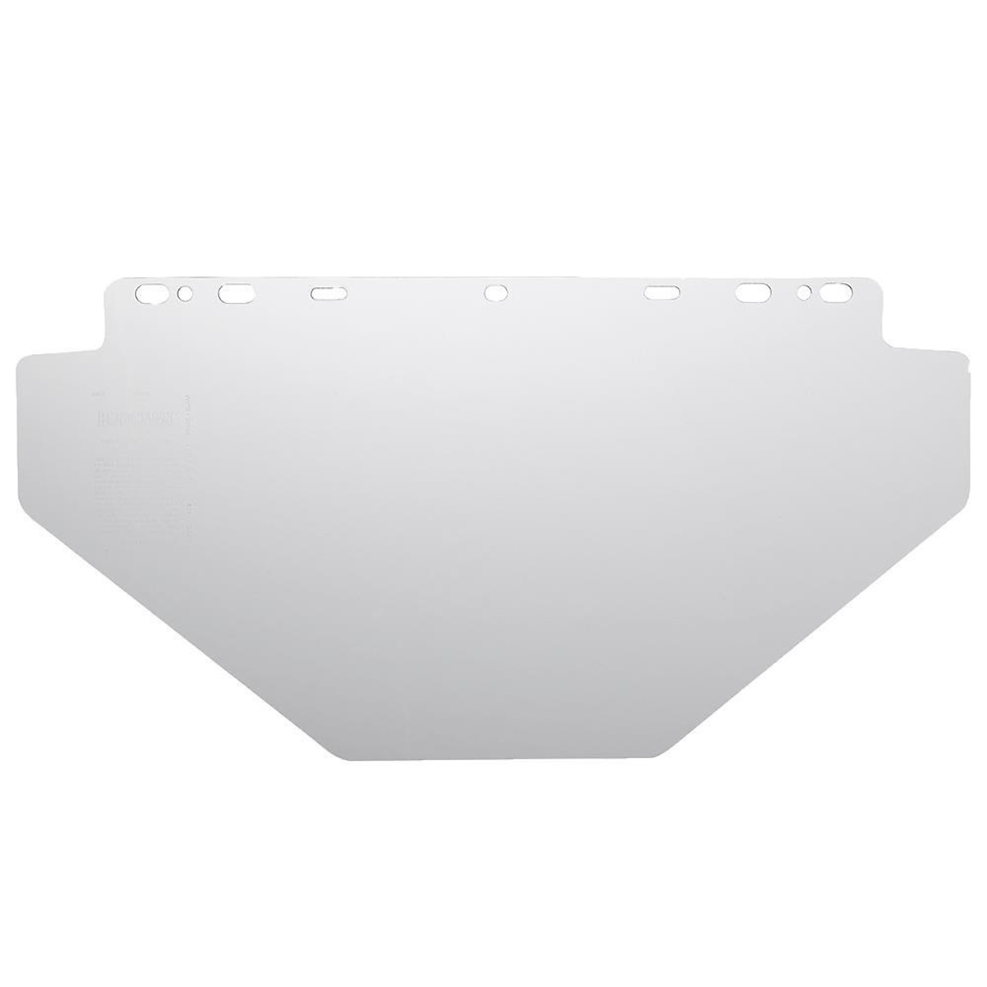Jackson Safety® - Replacement Windows for F20 Polycarbonate Face Shields - Clear - 10" x 20" x .040" - K Shaped - Unbound - Model # 29098